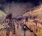 Camille Pissarro Boulevard Montmartre in der Nacht Germany oil painting artist